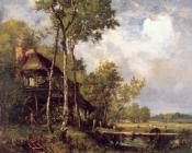 The Old Windmill near Barbizon - 狄亚兹